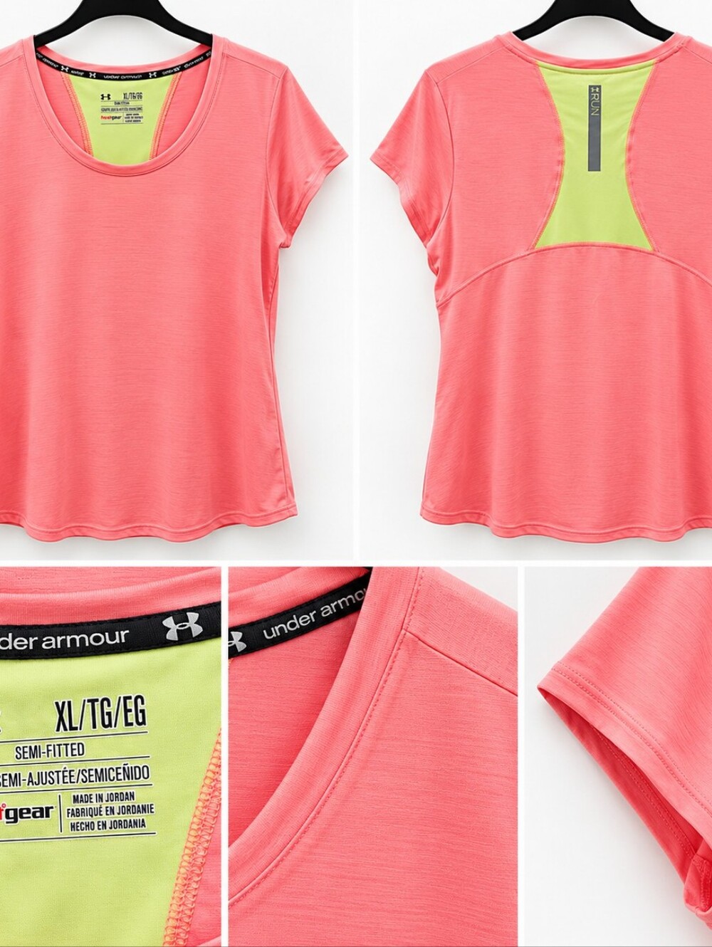 Under Armour Heat Gear RUN Women's Pink Short-Sleeve Performance